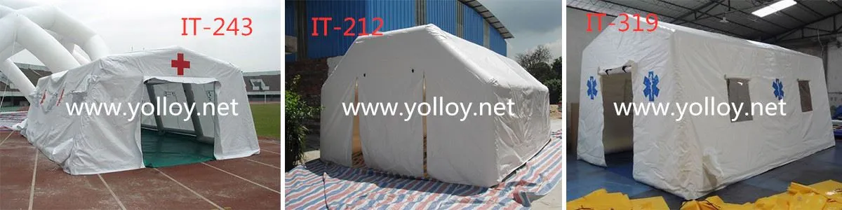 Red cross inflatable medical tent