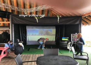 tente golf gonflable sim bay